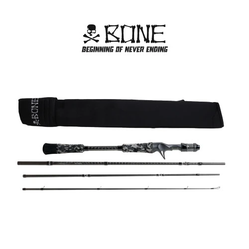 Bone Black River Travel Baitcast Rods